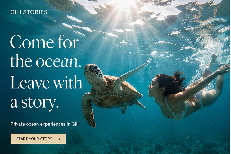 Swimming with turtles