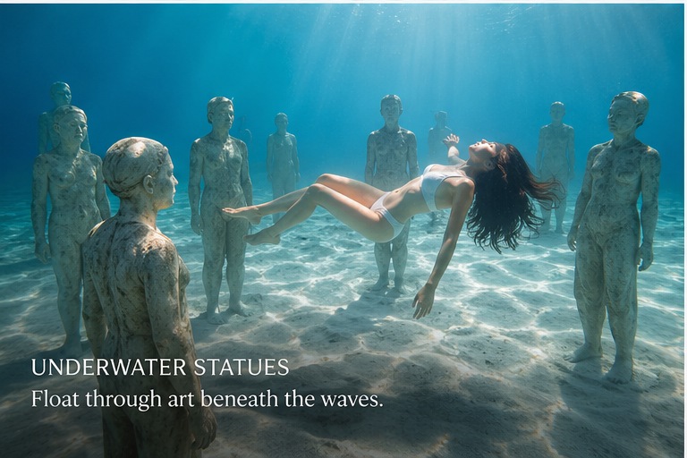 Underwater statues